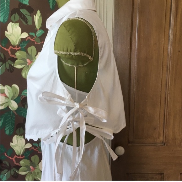 white Jonathan Simkhai button up dress - Picture 7 of 9